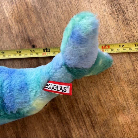 Douglas Ned Blue Green Narwhal 16" Plush Stuffed Animal Cuddle Toy Tie Dye 2023 - Picture 11 of 11